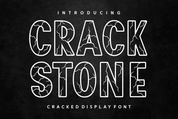 Crack Stone Font