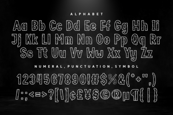 Crack Stone Font preview 4