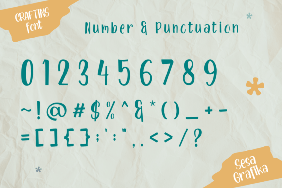 Craftins Font preview 3