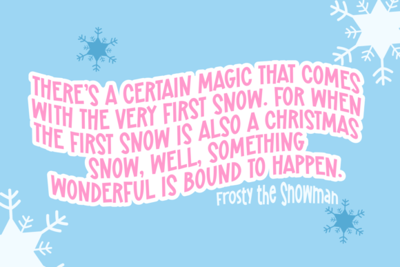 Crafty Winter Font preview 2