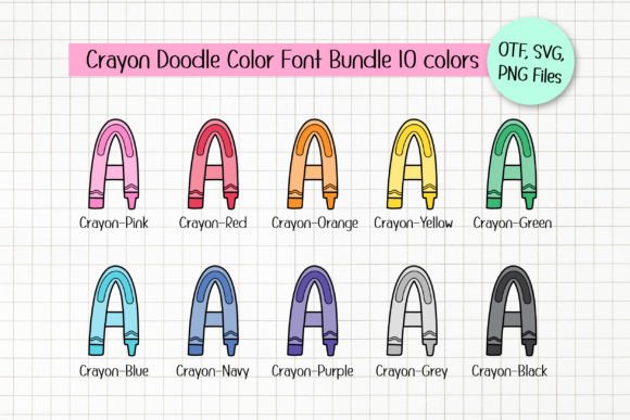 Crayon Doodle Font preview 2