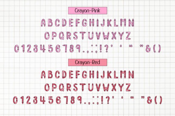 Crayon Doodle Font preview 3