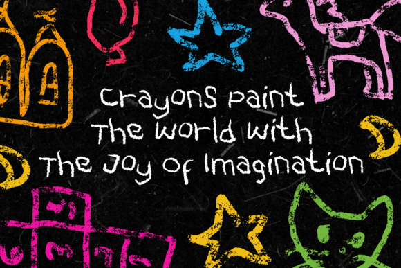 Crayon Fell Font preview 2