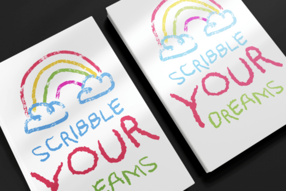 Crayon Fell Font preview 3