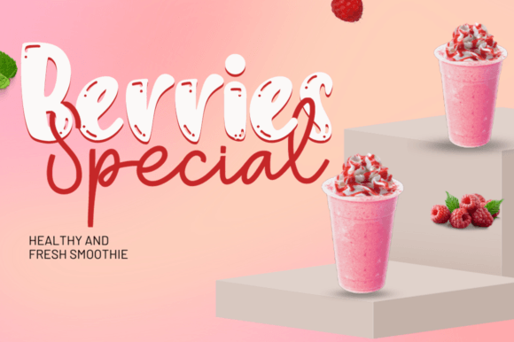 Cream Yogurt Font preview 2