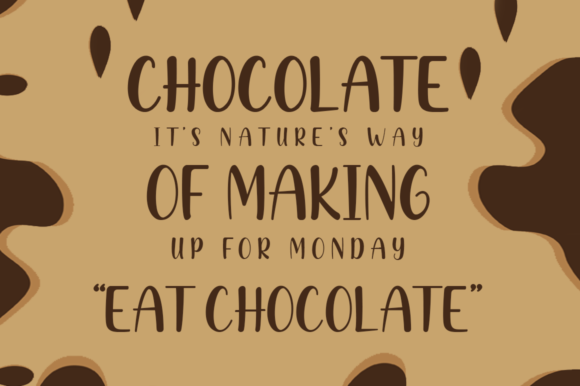 Creamy Chocolate Font preview 2