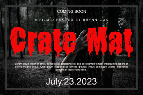 Creepy Blood Font preview 2