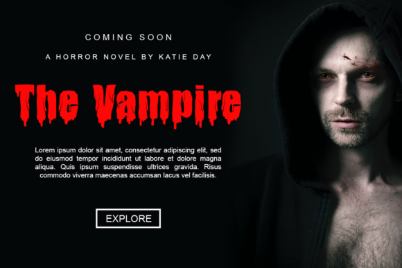Creepy Blood Font preview 4