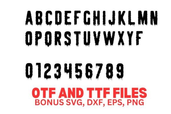 Creepy Halloween Font preview 2