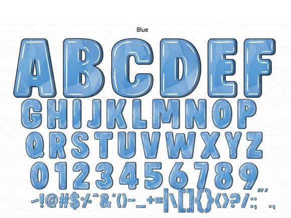 Blue Font preview 2