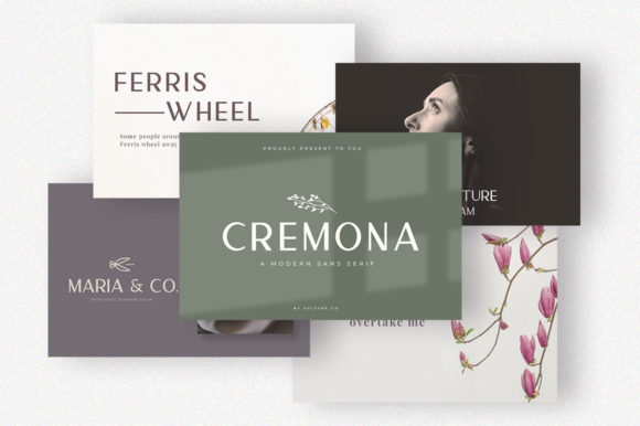 Cremona Font preview 2