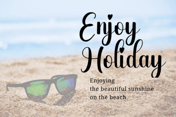 Blue Beach Font preview 2