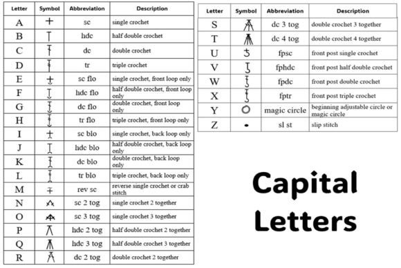 Crochet Chart Symbols Font preview 4