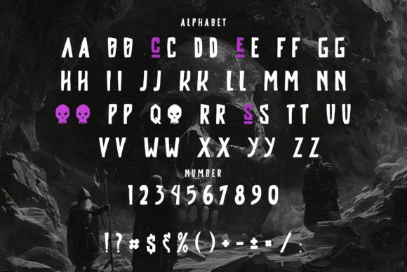 Crome Stroms Font preview 2