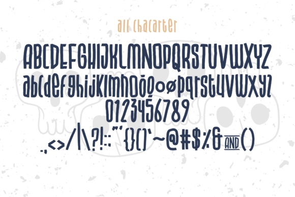 Blue Captain Font preview 2