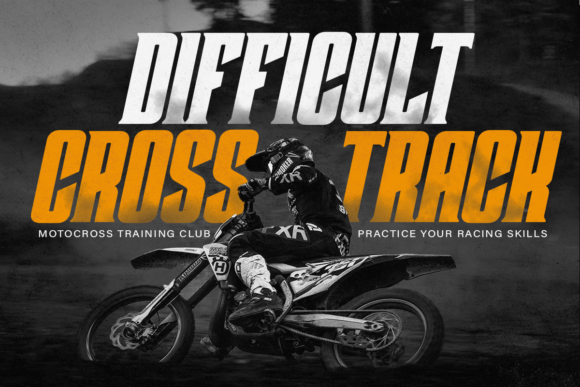 Crosride Font preview 3