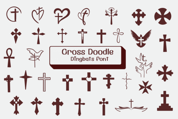 Cross Doodle Font