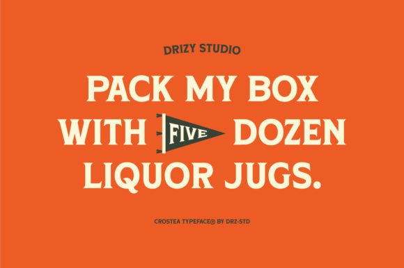 Crostea Font preview 2