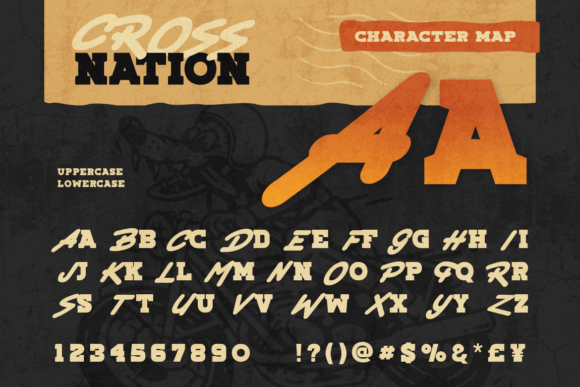 Crossnation Font preview 2