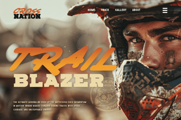 Crossnation Font preview 3
