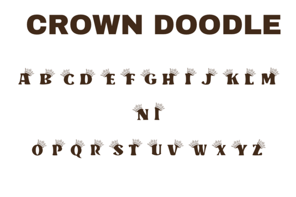 Crown Doodle Font preview 2