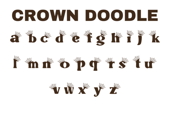 Crown Doodle Font preview 3