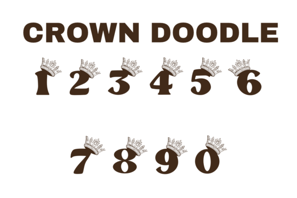 Crown Doodle Font preview 4