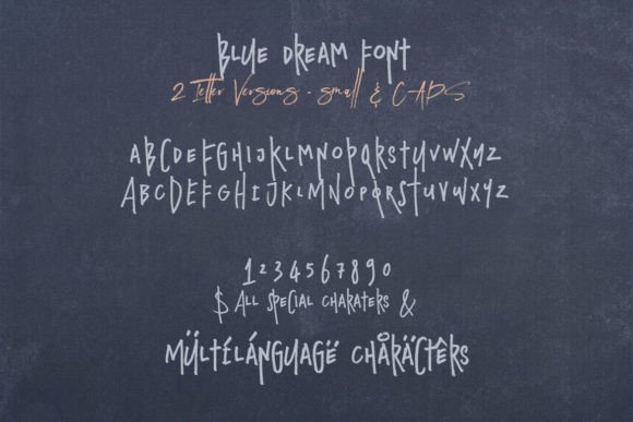 Blue Dream Font preview 2
