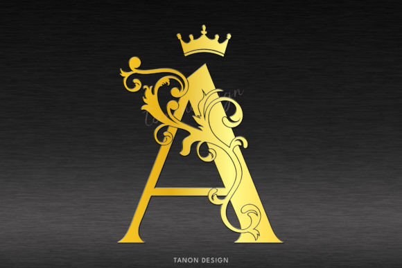 Crown Monogram Font preview 2