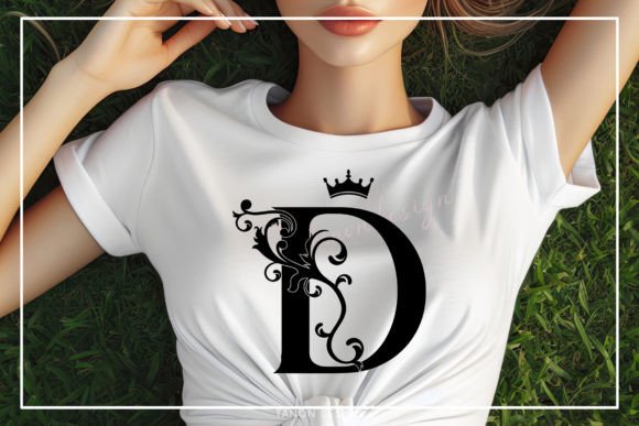 Crown Monogram Font preview 4