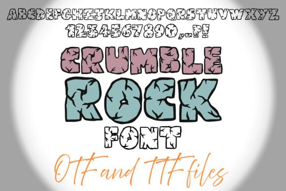 Crumble Rock Font preview 2