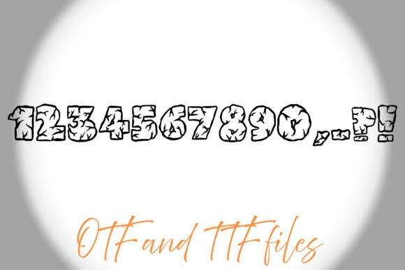 Crumble Rock Font preview 3