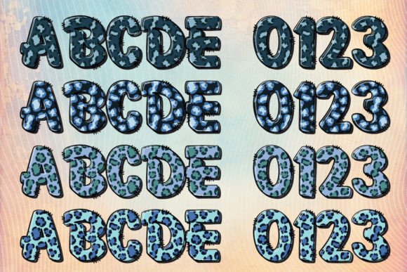 Blue Leopard Font preview 3