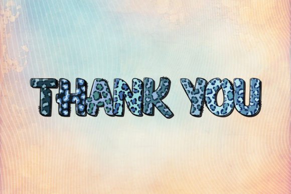 Blue Leopard Font preview 4