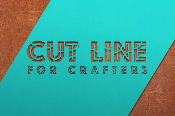 Cut Line Font preview 2
