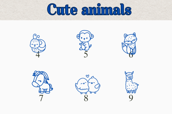 Cute Animals Font preview 4