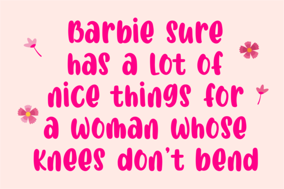 Cute Barbie Font preview 3