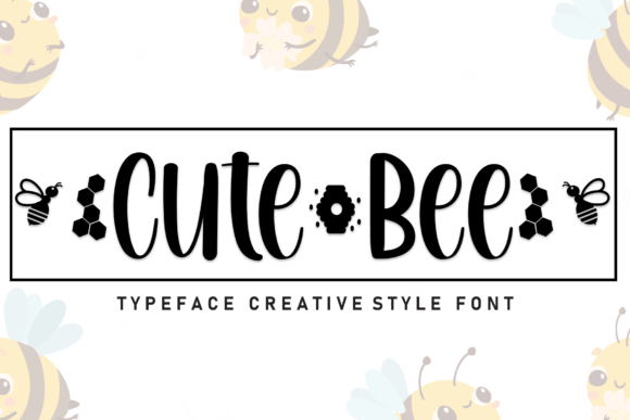 Cute Bee Font preview 2