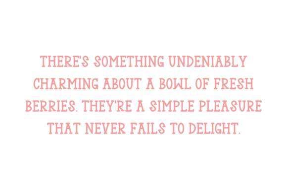 Cute Berry Font preview 3