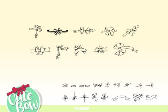 Cute Bow Font preview 4