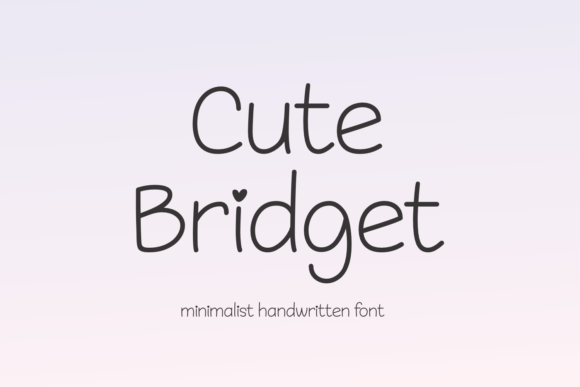 Cute Bridget Font preview 2