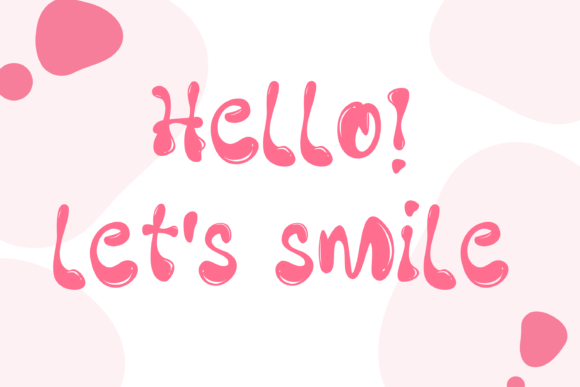 Cute Bubble Font preview 2