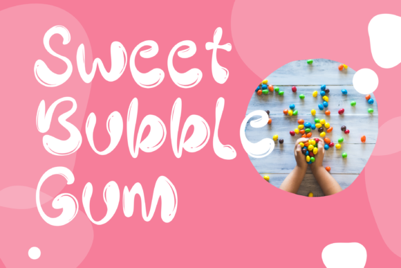 Cute Bubble Font preview 3