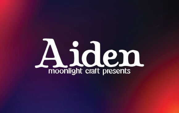 Aiden Font preview 2