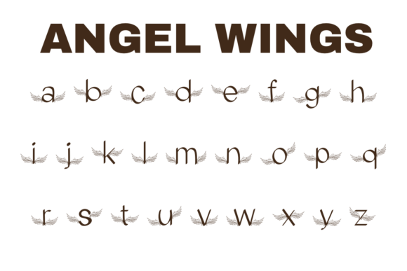 Angel Wings Font preview 3