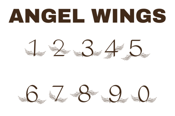 Angel Wings Font preview 4