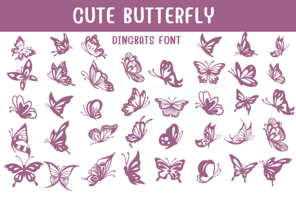 Cute Butterfly Font