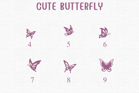 Cute Butterfly Font preview 4