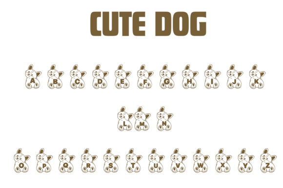 Cute Dog Font preview 2