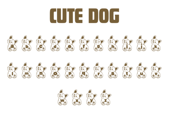 Cute Dog Font preview 3